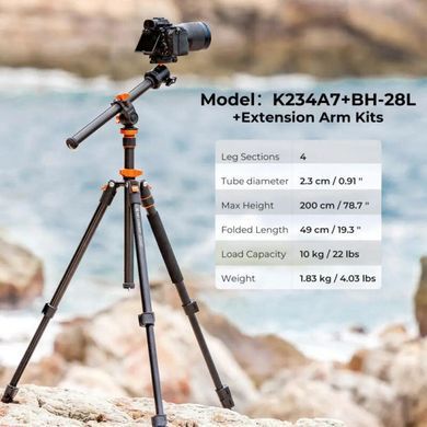 Фотография - Штатив K&F Concept K234A7+BH-28L (KF09.087V6)