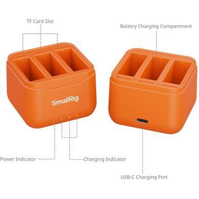Фотографія - Зарядний пристрій SmallRig for DJI Action 6, Action 5 Pro & Osmo 360 (5921)